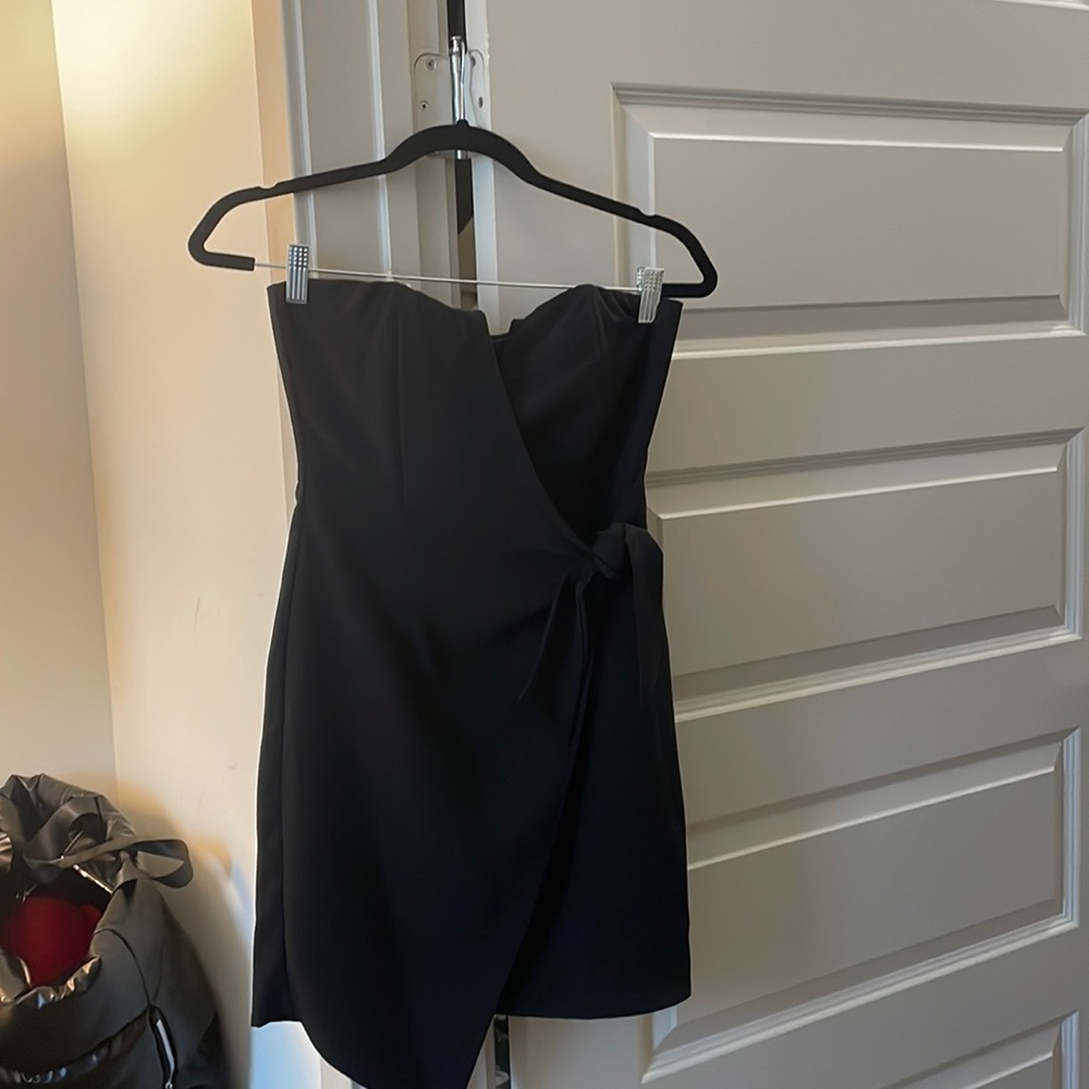 Fab’rik strapless tie side cocktail dress